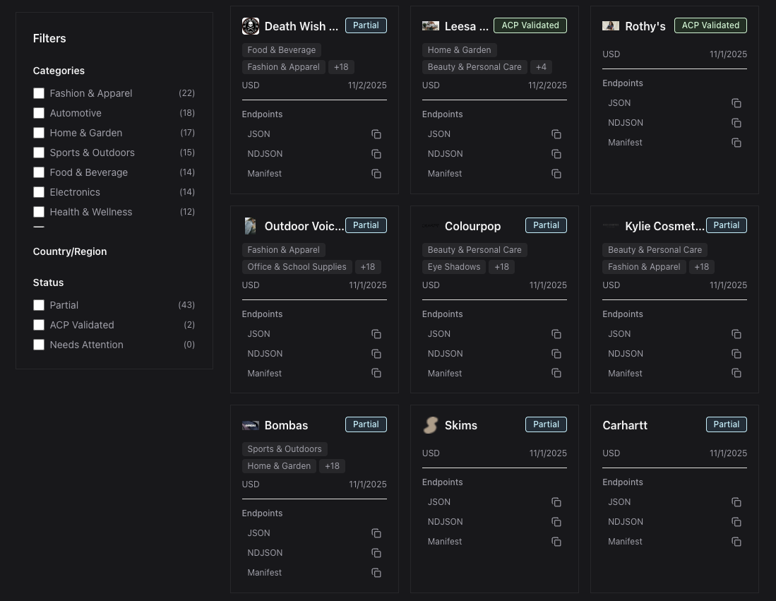 Feed Discovery Dashboard