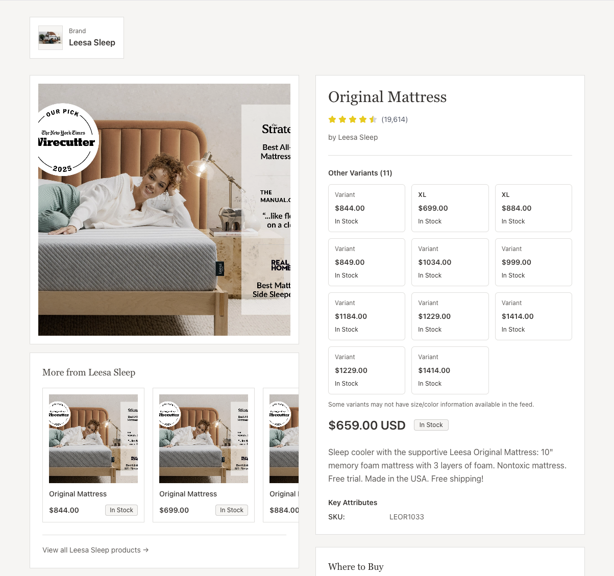 Feed Discovery Dashboard